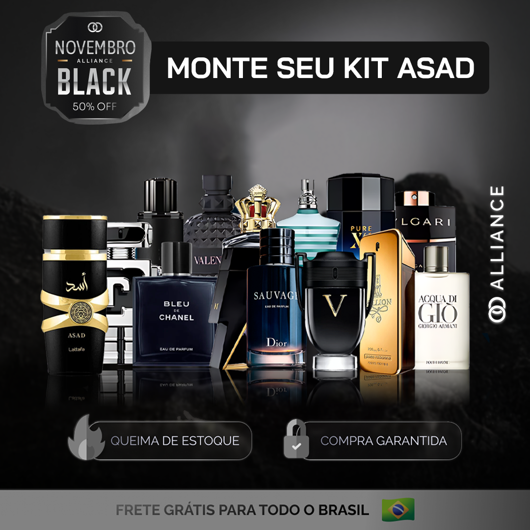 MONTE SEU KIT - Lattafa ASAD (100ml) + Segundo Perfume