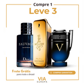 Kit 3 Perfumes Masculinos Importados (100ml cada) One Million  l Invictus Men  l 212 VIP Black [ PROMOÇÃO POR TEMPO LIMITADO]