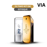 Kit 2 Perfumes Masculinos Importados (100ml cada) One Million  l 212 VIP Men  l ULTIMO KIT EM ESTOQUE