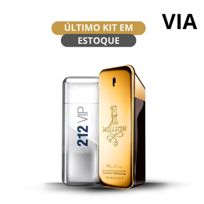 Kit 2 Perfumes Masculinos Importados (100ml cada) One Million  l 212 VIP Men  l ULTIMO KIT EM ESTOQUE