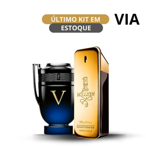 Kit 2 Perfumes Masculinos Importados (100ml cada) One Million  l Invictus