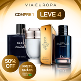 Combo 4 Perfumes Masculinos Importados (100ml) - 1 Million | Invictus | Sauvage| Bleu [FRETE GRÁTIS]