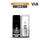 Kit 2 Perfumes Masculinos Importados (100ml cada) - 212 VIP men e 212 VIP Black [ PROMOÇÃO POR TEMPO LIMITADO]